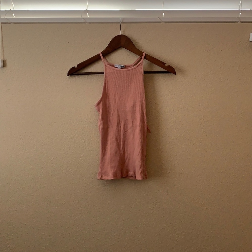 Spaghetti strap pink top
